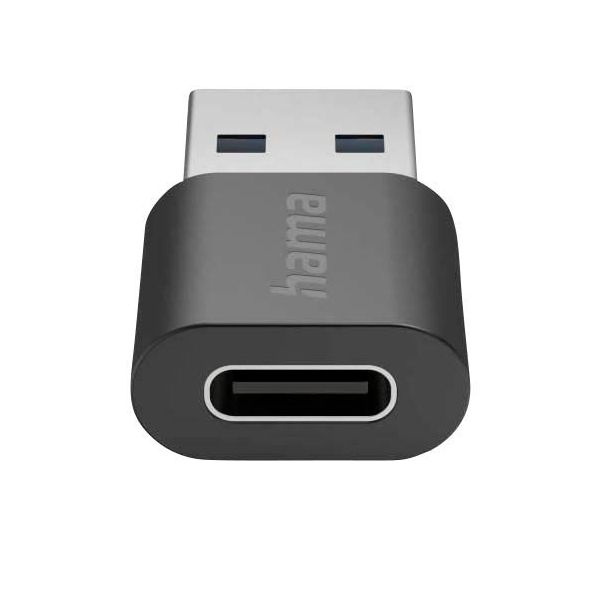 Hama USB3.2 USB-A to USB-C Adapter Black