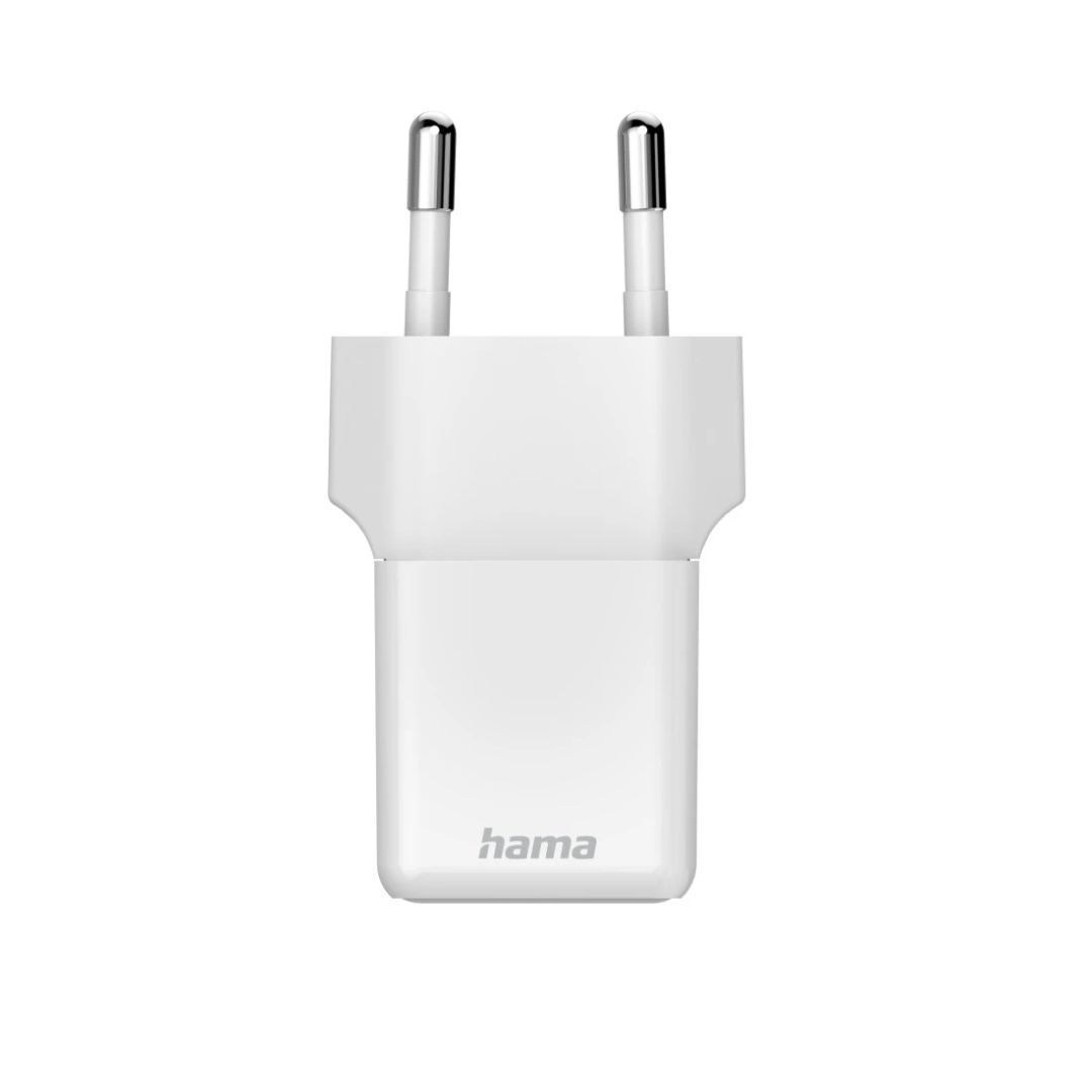 Hama Fast Charger GaN USB-C Super-Mini Charger PD 25W White