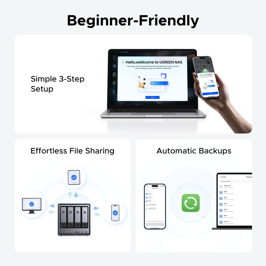 UGREEN NAS DXP4800 Plus (8GB) (4xHDD)