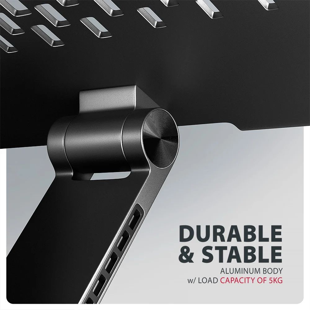 AXAGON STND-LRB stand with 360° rotation for laptops and tablets Black