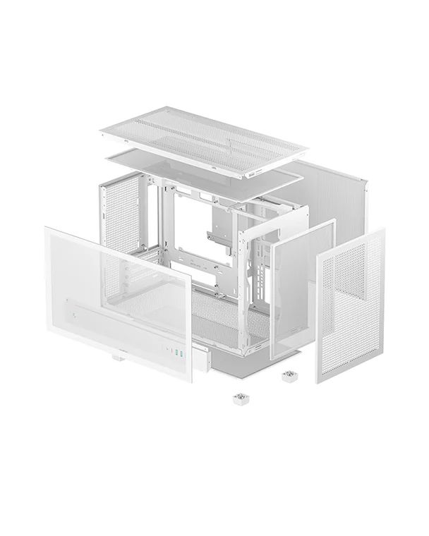 DeepCool CH260 WH Tempered Glass White