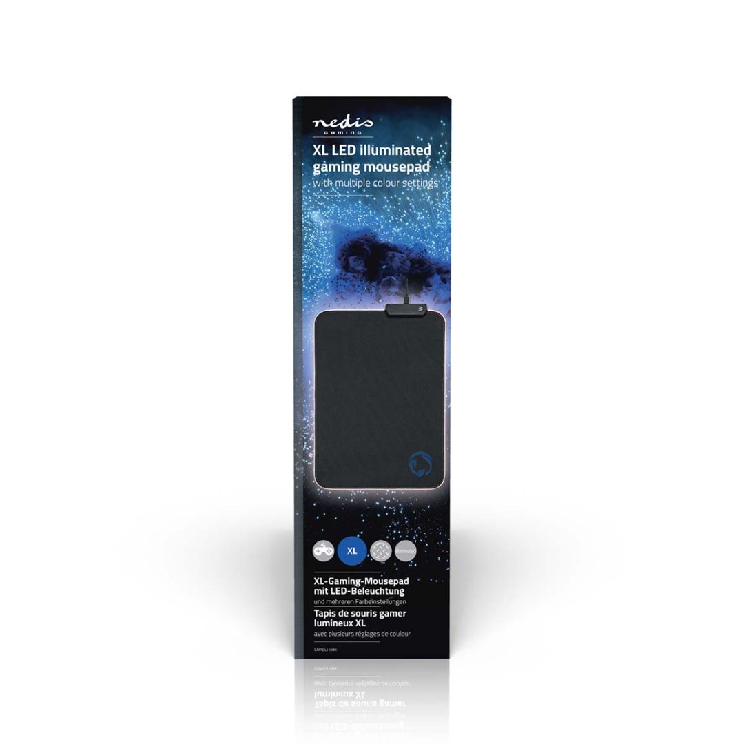 Nedis GMPDL110BK Gaming Egérpad Black
