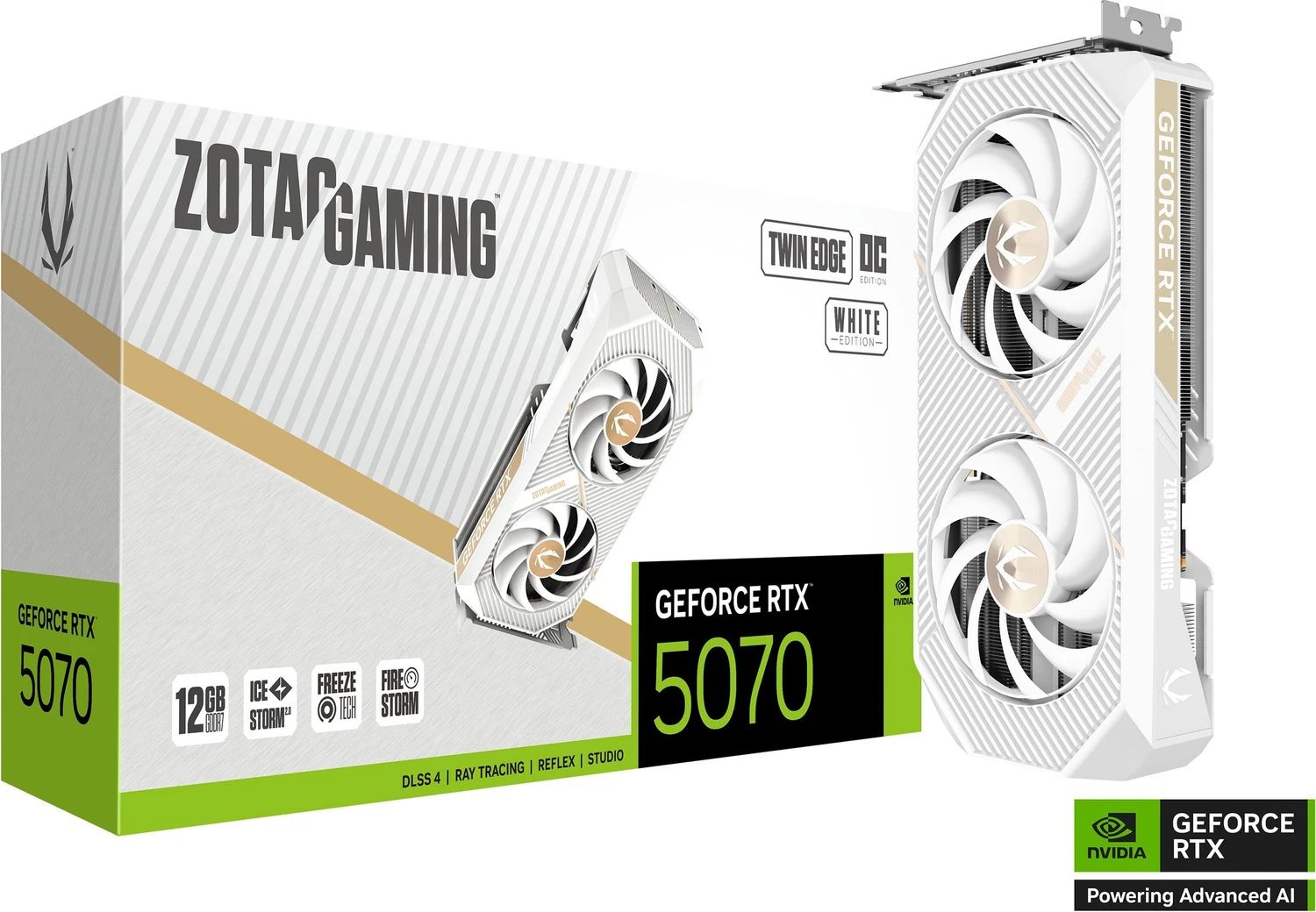 Zotac GeForce RTX5070 12GB GDDR7 Twin Edge White OC