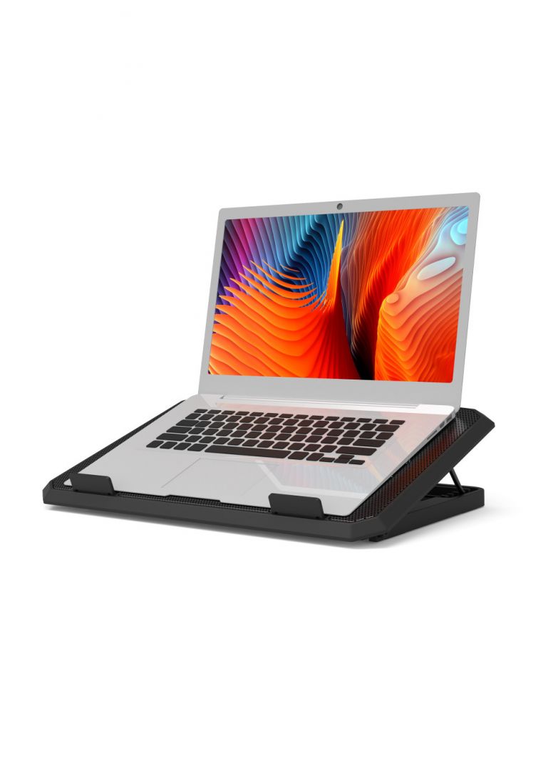 Port Designs Szellőztetett állítható notebook hűtő Black