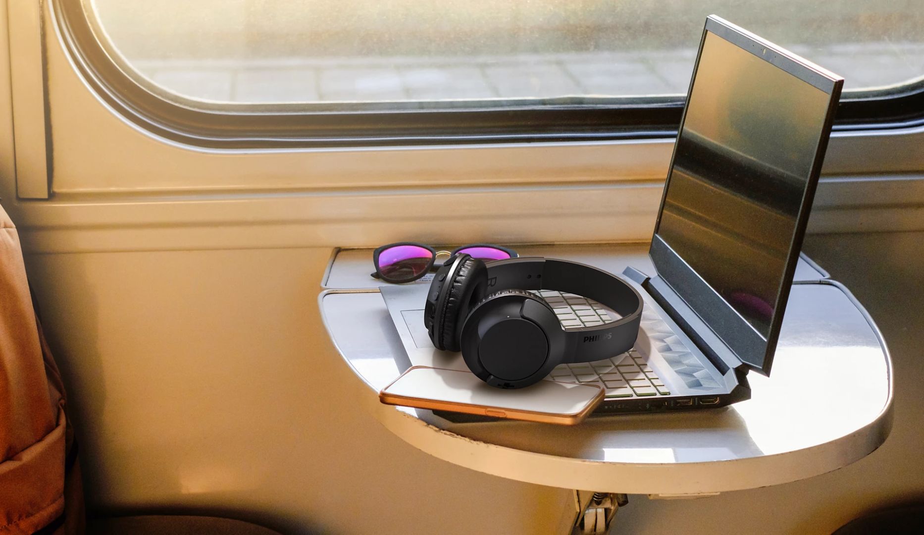 Philips On-ear Headband Wireless Bluetooth Headset Black