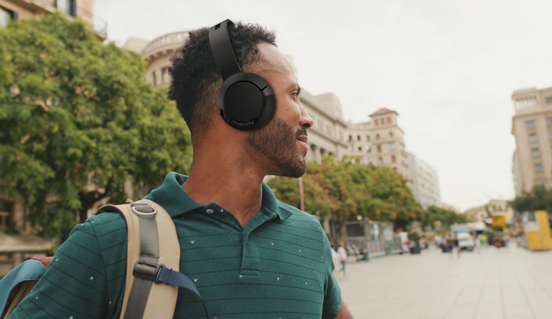 Philips On-ear Headband Wireless Bluetooth Headset Black