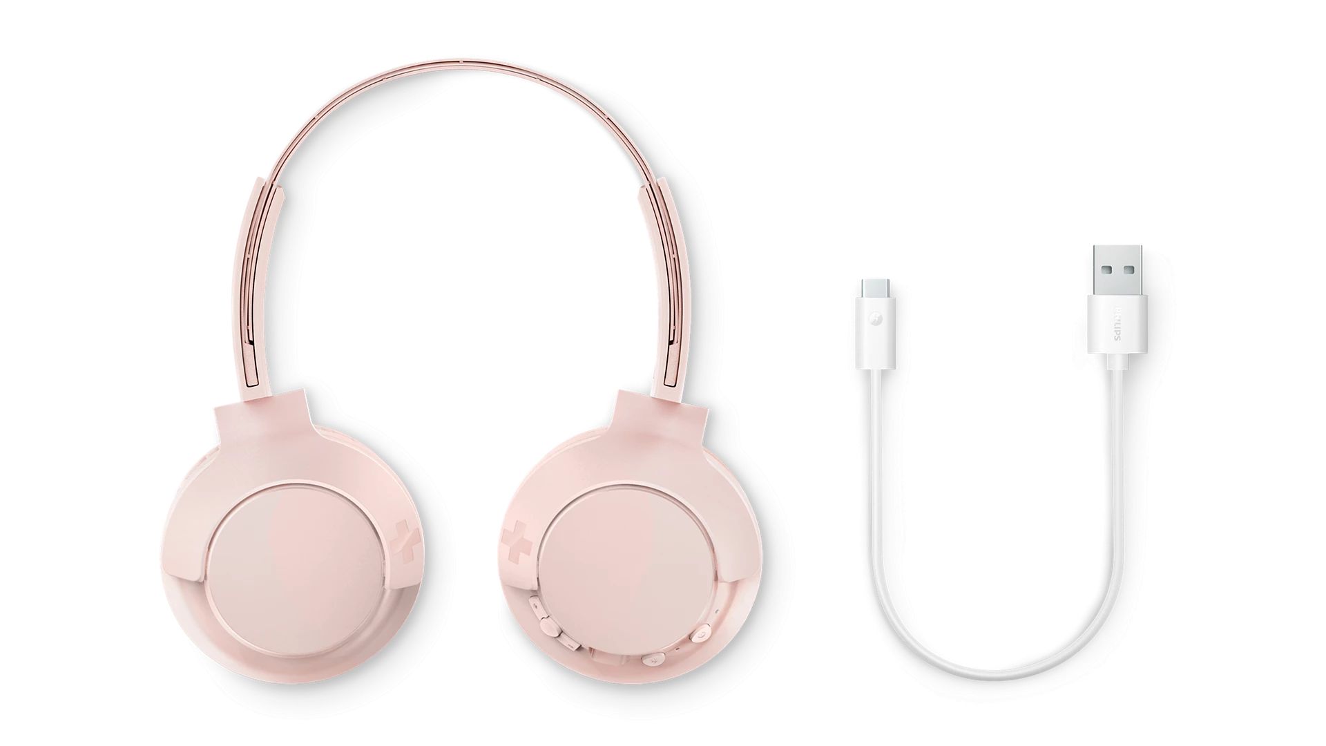 Philips On-ear Headband Wireless Bluetooth Headset Pink