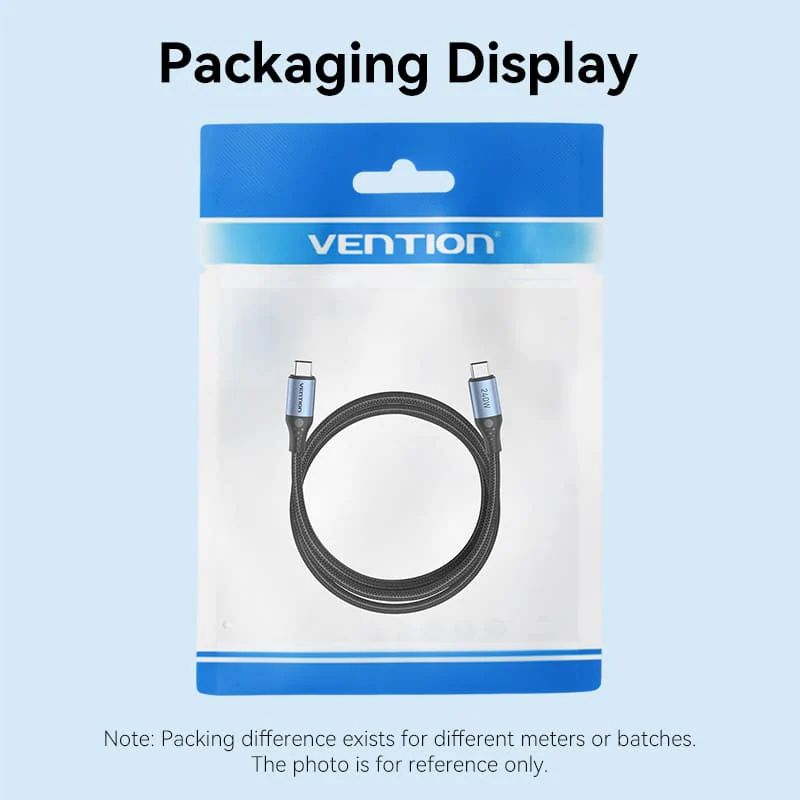 Vention USB 2.0 C Male to C Male 240W Cable 1m Black