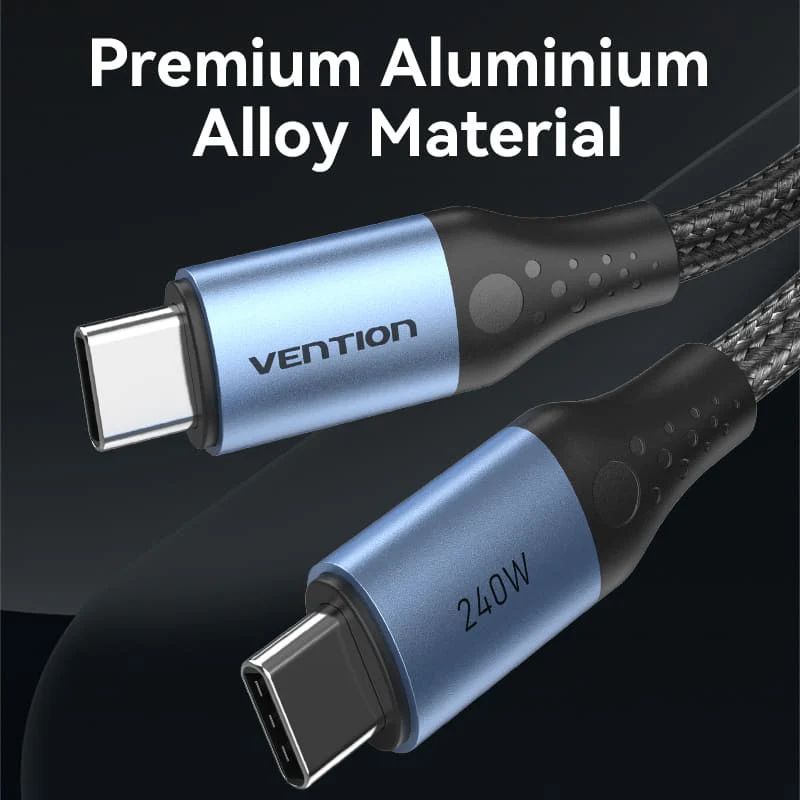 Vention USB 2.0 C Male to C Male 240W Cable 1m Black