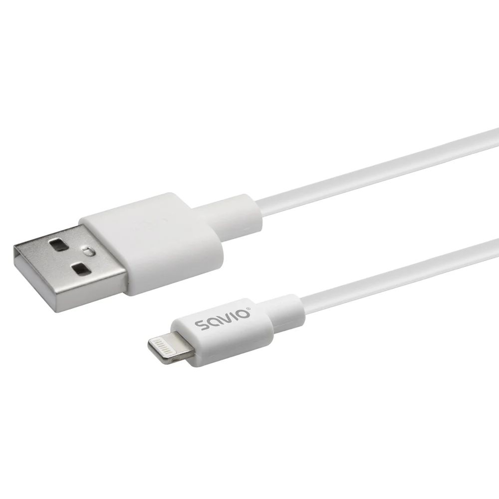 Savio Cl-193 USB 2.0 USB-A to Lightning cable 2m White