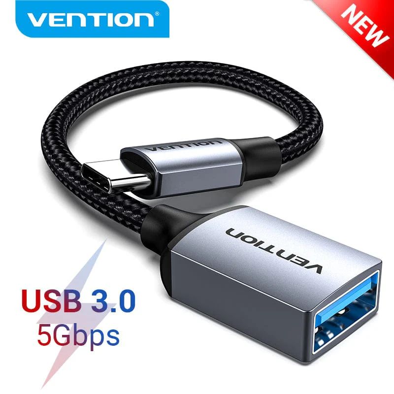 Vention USB 3.0 C Male to A Female OTG Cable 0,15m Gray