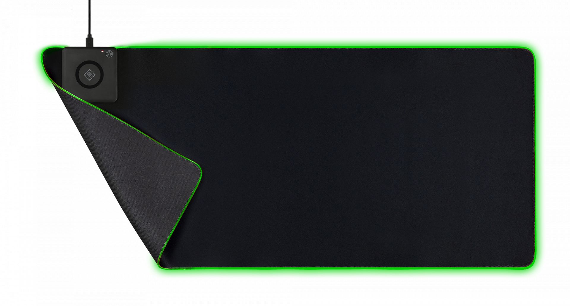 Deltaco GAM-092 Gaming Extra wide RGB with wireless charging Egérpad Black