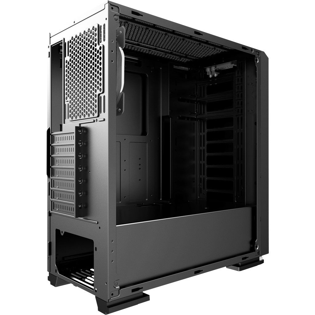 Inter-Tech S-3906 Renegade RGB Tempered Glass Black