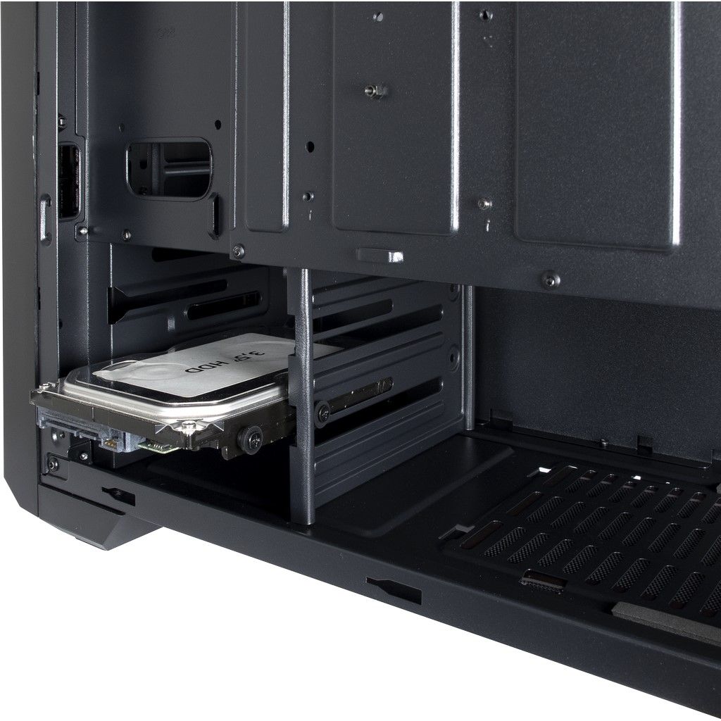 Inter-Tech S-3906 Renegade RGB Tempered Glass Black