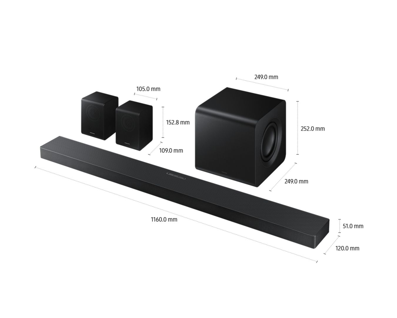 Samsung HW-QS750F Soundbar Black