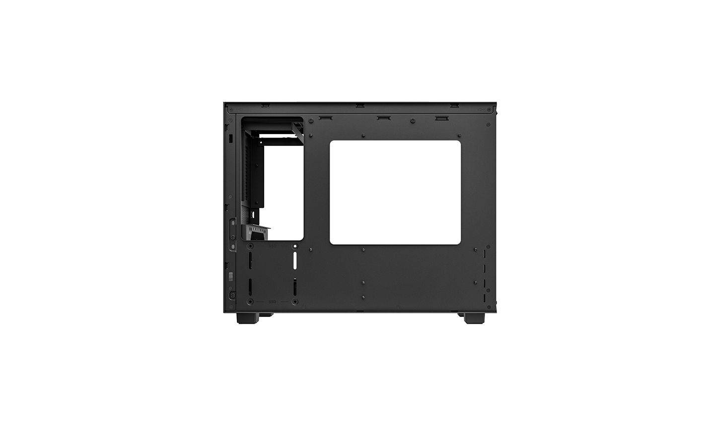DeepCool CH160 Plus Tempered Glass Black
