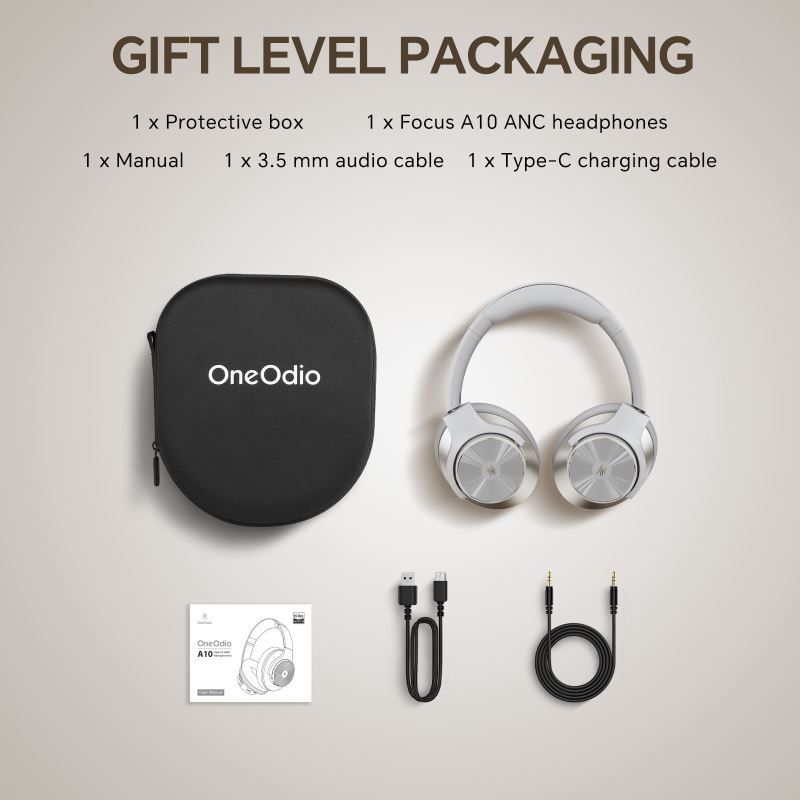 OneOdio Focus A10 Bluetooth Headset White