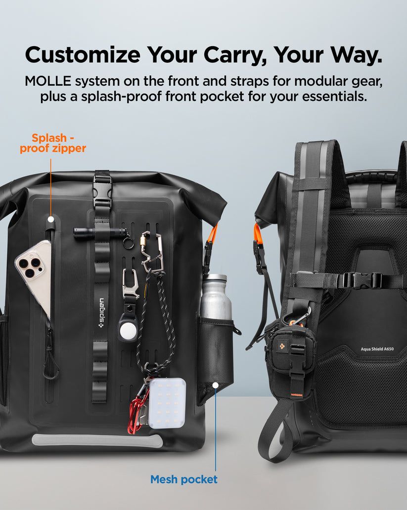 Spigen Aqua Shield WaterProof Backpack A650 Black