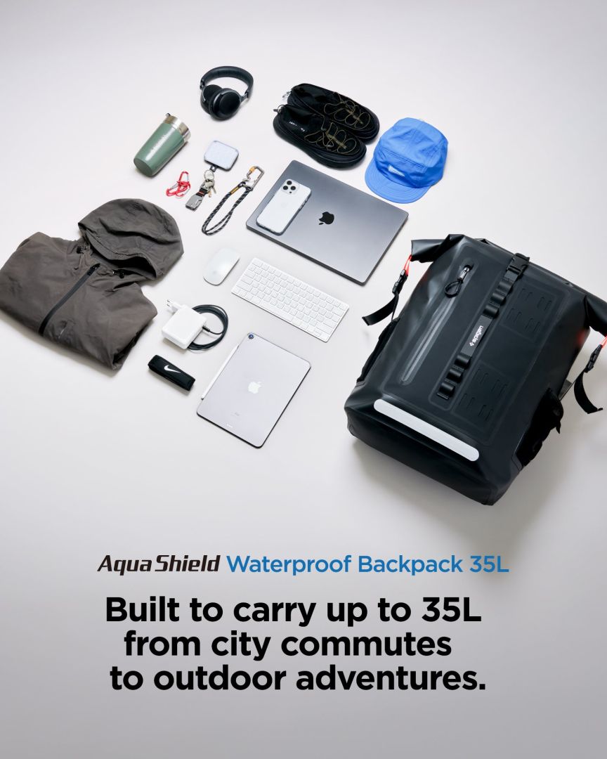 Spigen Aqua Shield WaterProof Backpack A650 Black