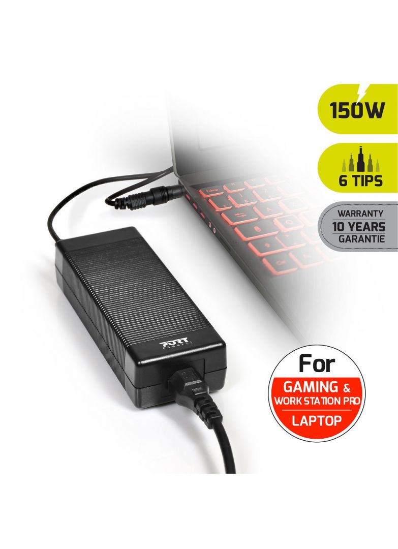Port Designs 900103 19,5V / 7,7A 150W univerzális hálózati notebook töltő