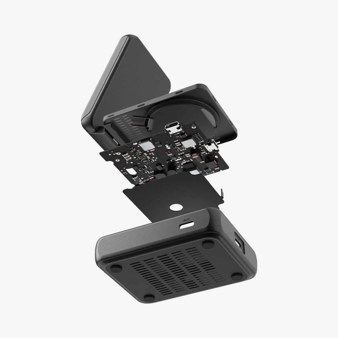 Spigen Essential MagSafe 2-in-1+C Wireless Charger Black