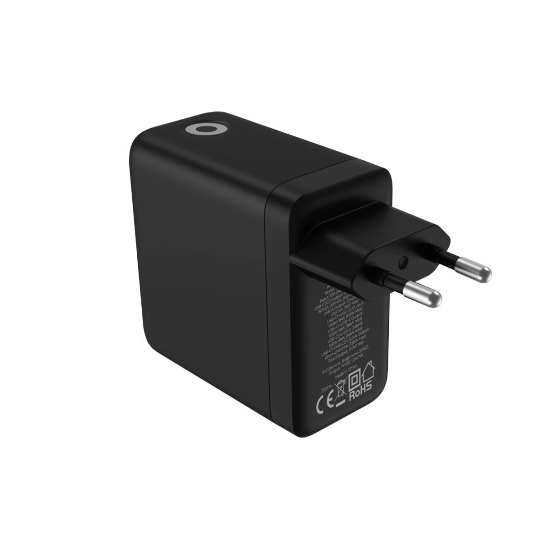 Mobile Origin 140W GaN Display Charger PW21 2x USB-C+USB-A Black