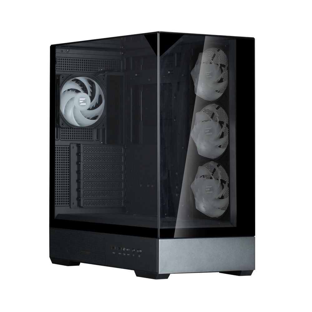 Zalman P40 Prism Plus RGB Tempered Glass Black
