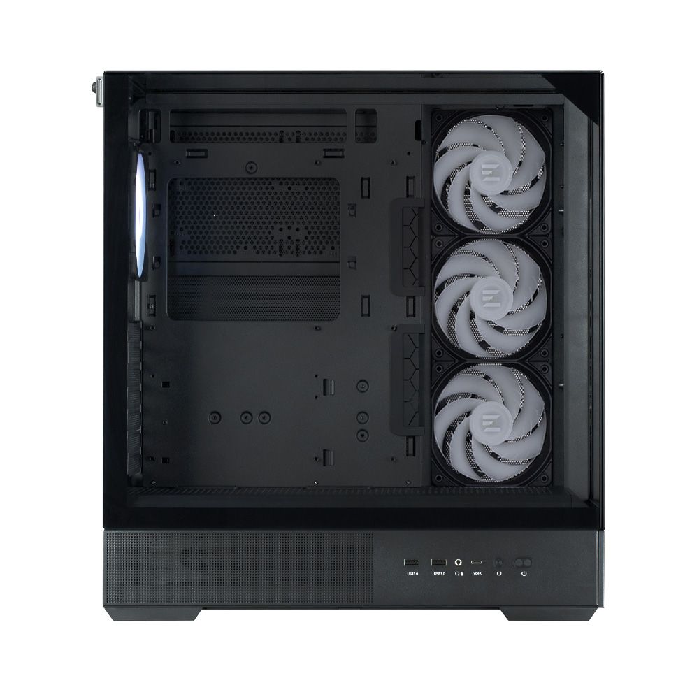 Zalman P40 Prism Plus RGB Tempered Glass Black