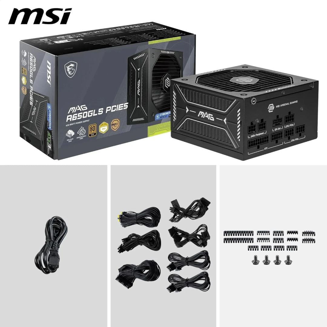 Msi 650W 80+ Gold MAG A650GLS