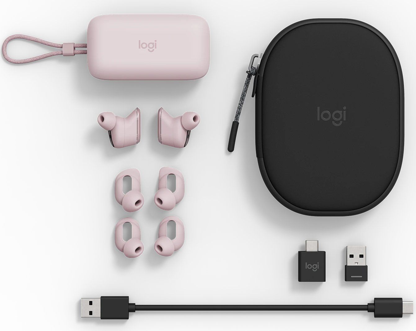 Logitech Zone True Wireless Bluetooth Headset Rose