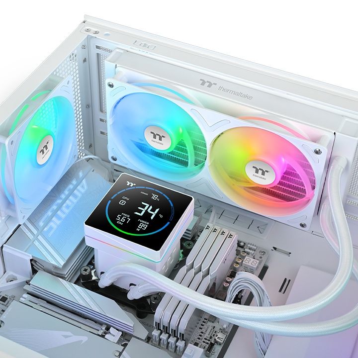 Thermaltake TH240-S V3 ARGB Sync AIO Liquid Cooler Snow Edition