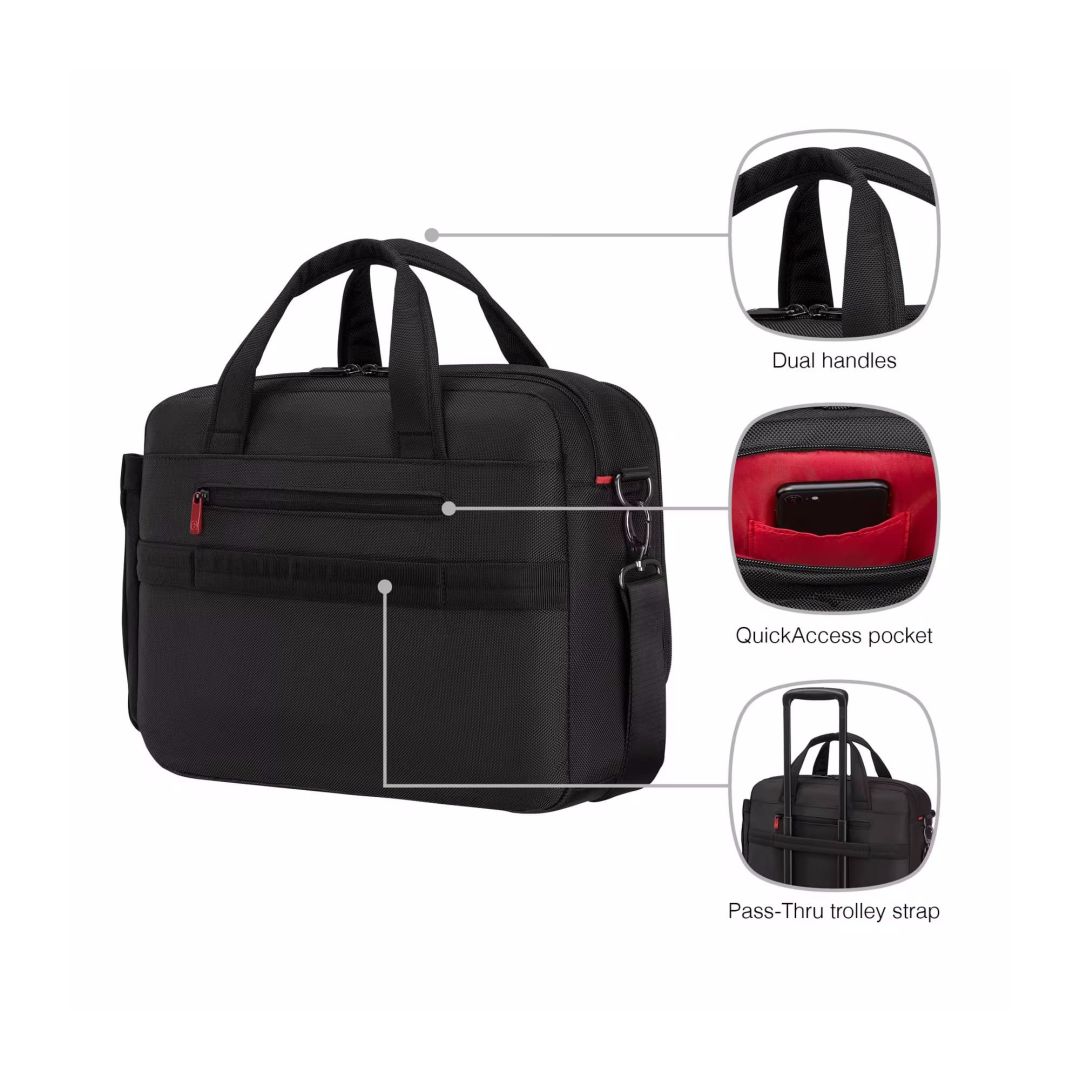 Wenger Cosmic Brief 14″-16″ Laptop Briefcase 17L Black