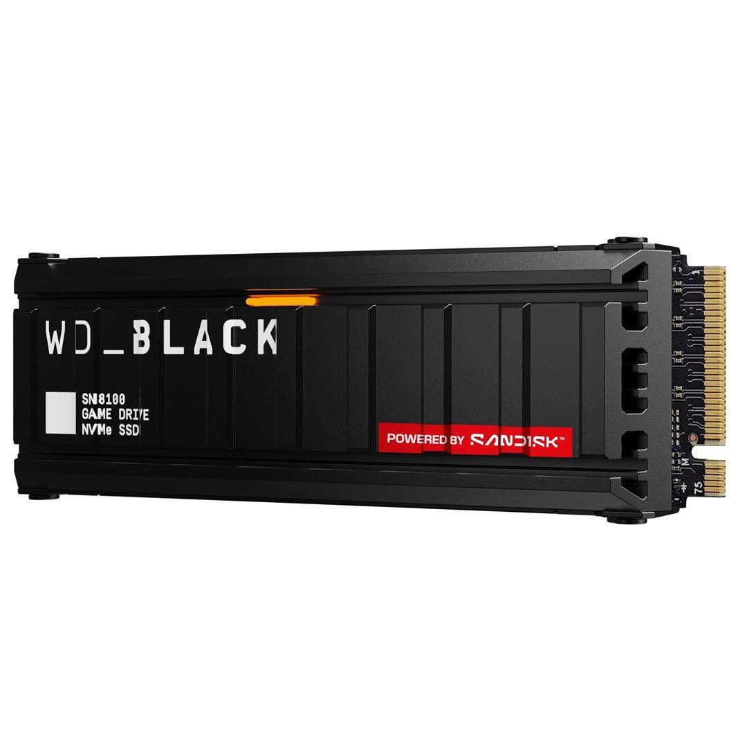 Western Digital 2TB M.2 2280 NVMe SN8100 with Heatsink Black