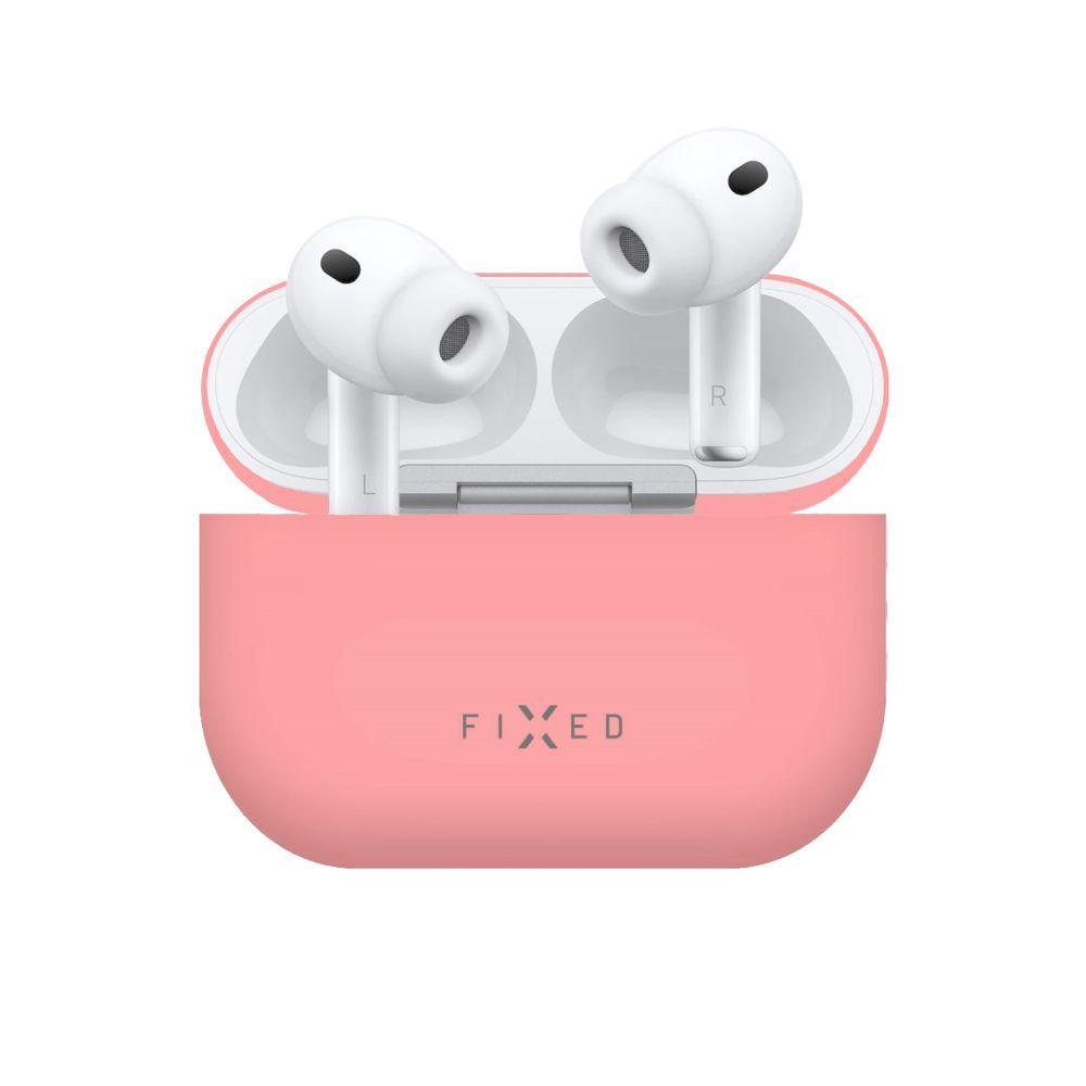FIXED Ultravékony szilikon tok Apple Airpods Pro 3-hoz, rózsaszín