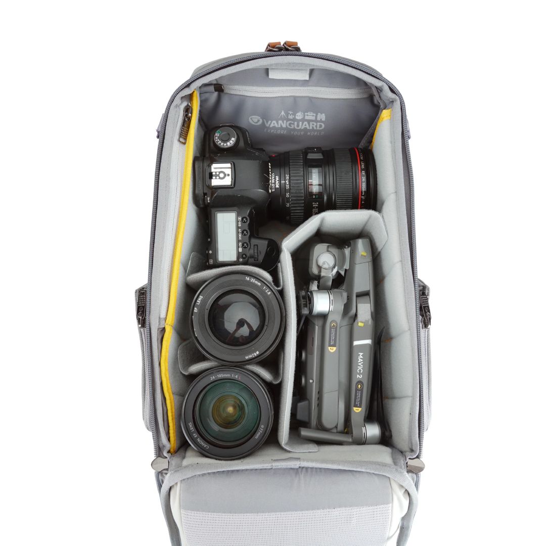 Vanguard VEO CITY B37 Small Camera Backpack w/ Pouch Gray