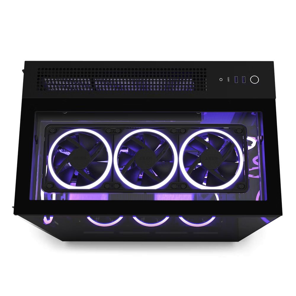 NZXT H9 Flow Tempered Glass Matte Black