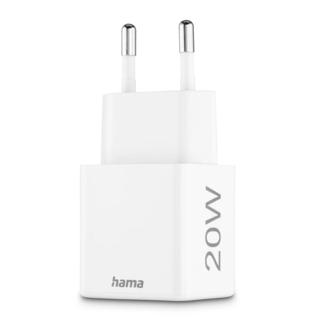 Hama Fast Charger GaN Mini Charger 20W White