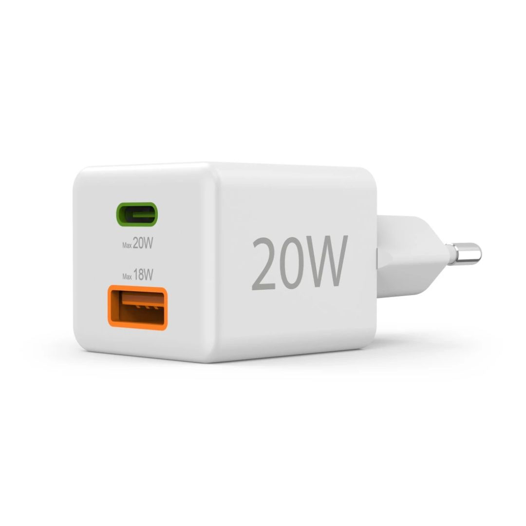 Hama Fast Charger GaN Mini Charger 20W White