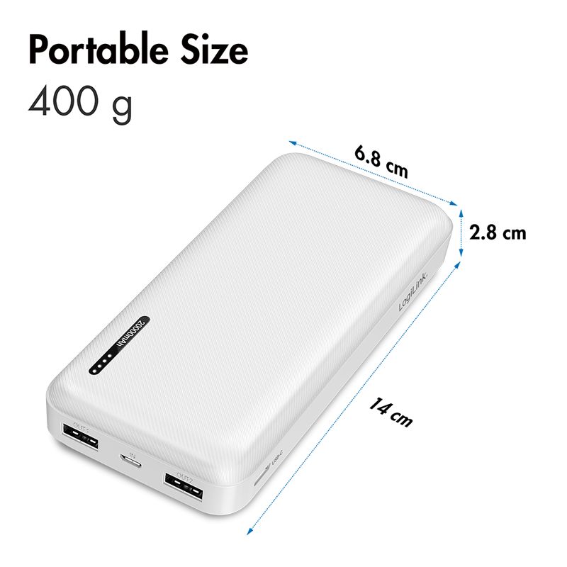 Logilink 20000 mAh PowerBank White