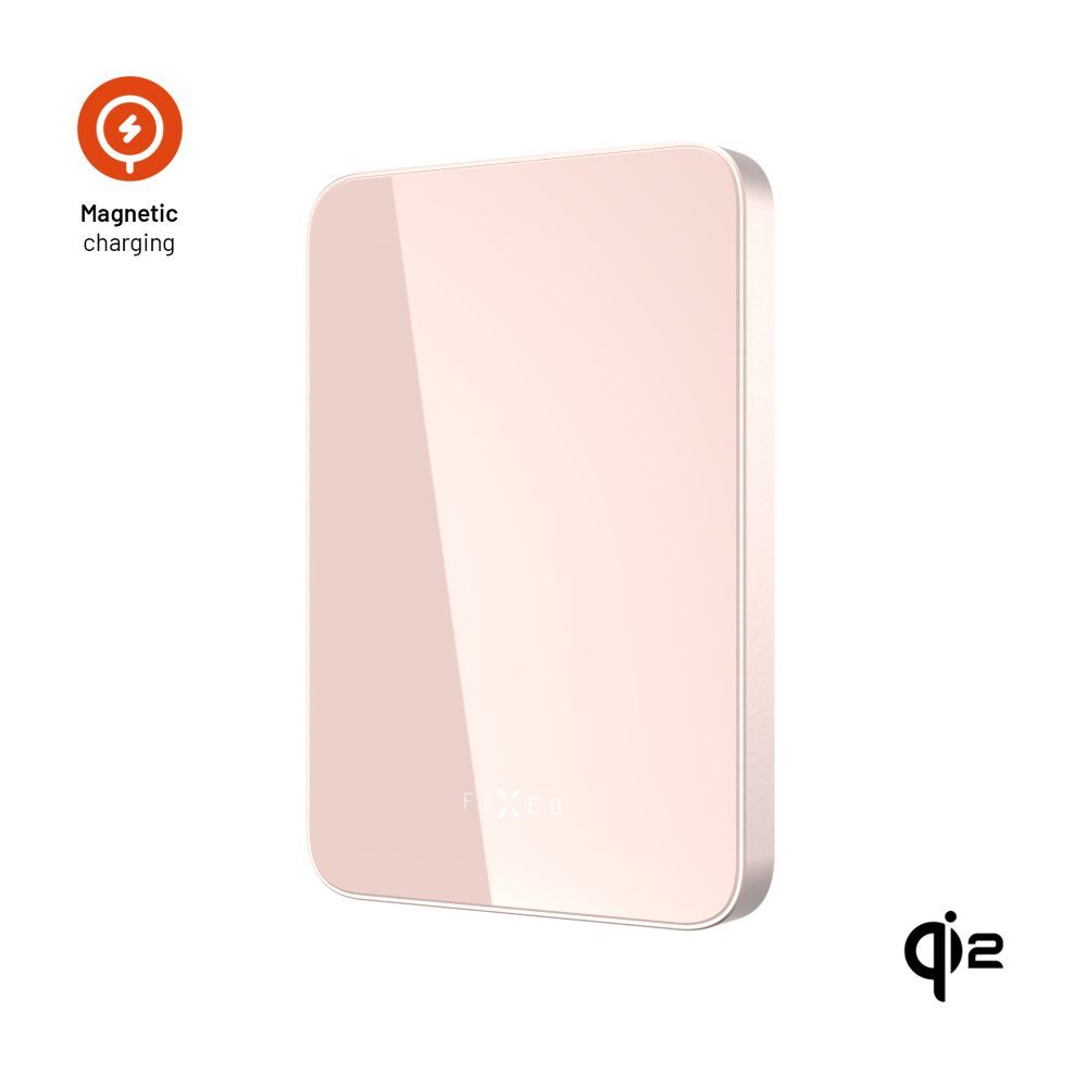 FIXED MagZen 5 Qi2 külső akkumlátor 5000 mAh, rózsaszín