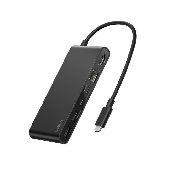 Belkin Connect 8-Port USB-C Hub with 2.5Gb Ethernet Black