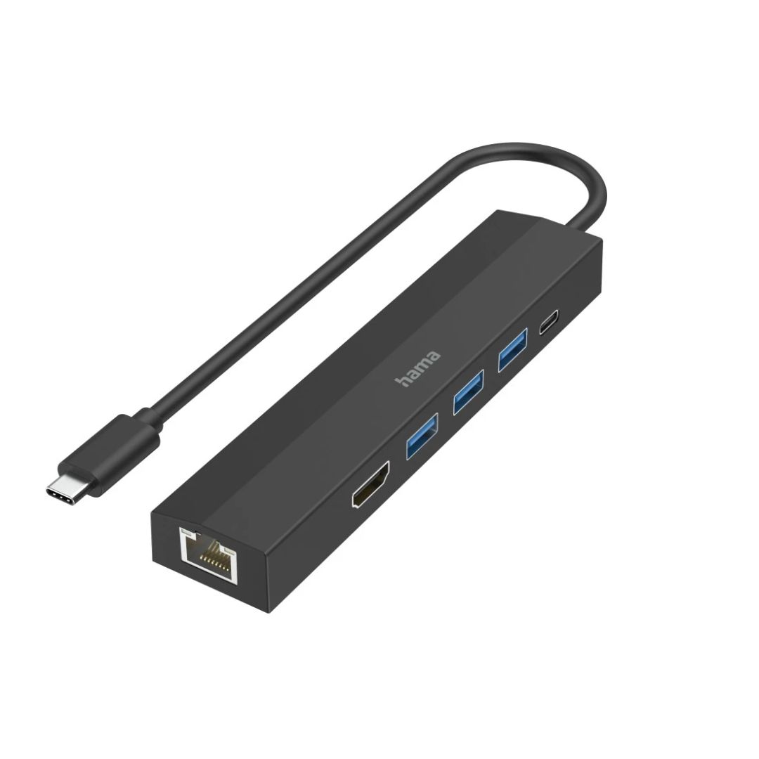 Hama USB 3.1 TYPE-C 6IN1 Dokkoló Black