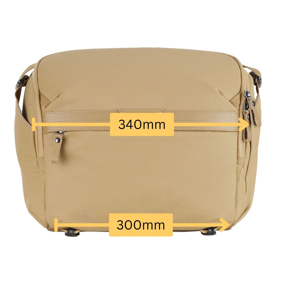 Vanguard VEO Metro S9L: 9 Litre Camera Shoulder Bag Beige
