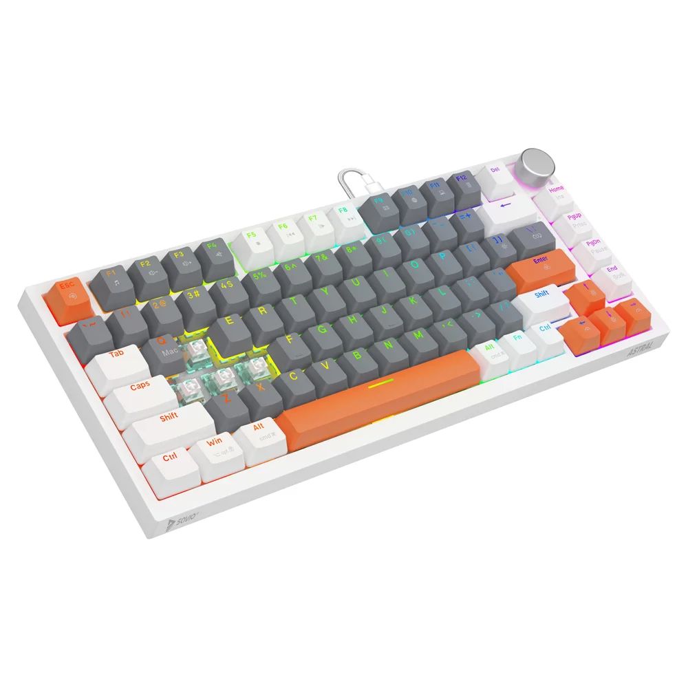 Savio Astral OUTEMU Jade 3-color Gaming Keyboard White US