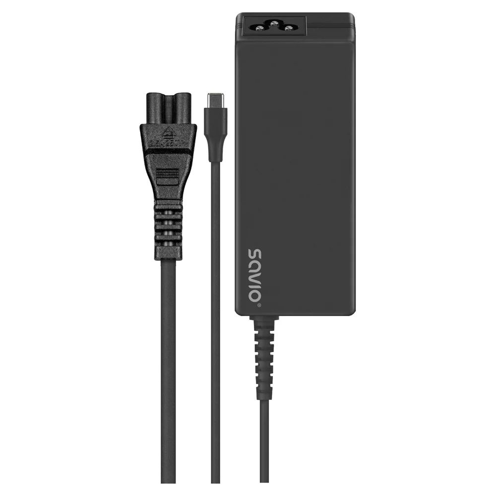 Savio ZA-01 AC adapter USB-C 65W Black