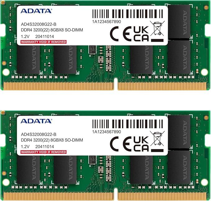A-Data 16GB DDR4 3200MHz Kit(2x8GB) SODIMM