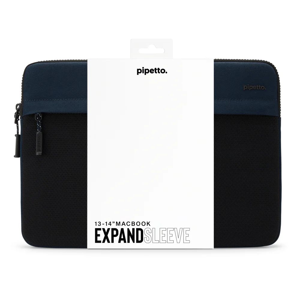 Pipetto Expand Sleeve bag for MacBook Pro 14/Air 13.6 Dark Blue