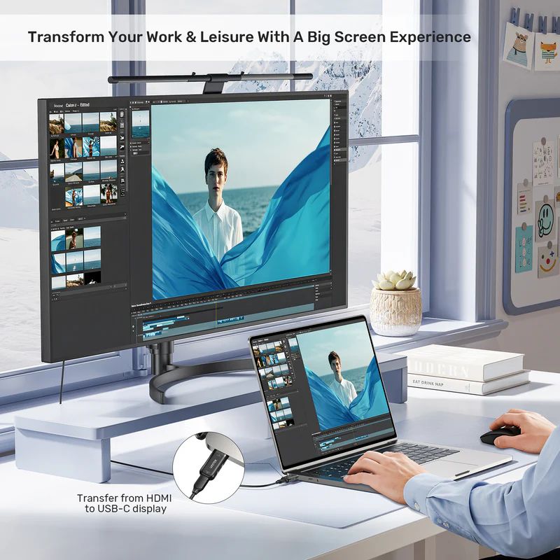 Unitek HDMI to USB-C Adapter Black