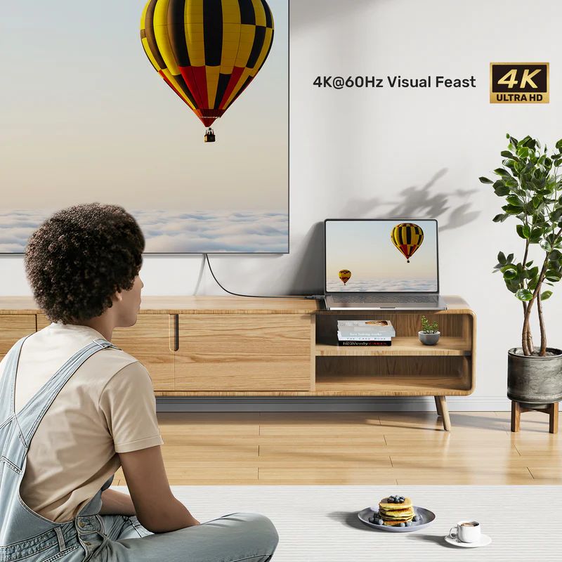 Unitek HDMI to USB-C Adapter Black