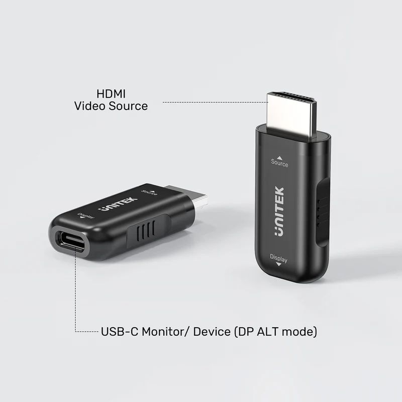 Unitek HDMI to USB-C Adapter Black